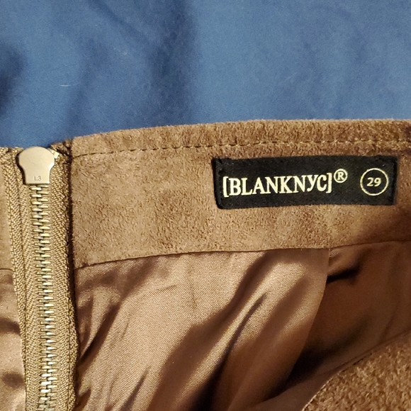 BLANKNYC Genuine Leather Venice Beach Mini Skirt With Slit Size 29 - Picture 7 of 13